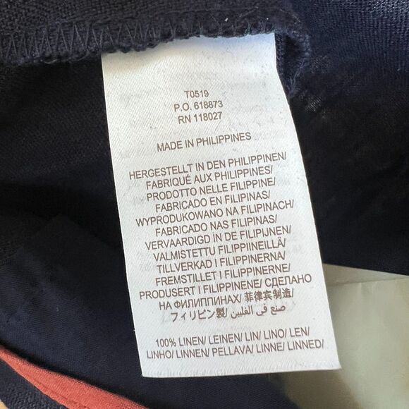 NWT Boden Penzance Sailor Linen Wide Leg Pants 14 Long - Picture 6 of 8